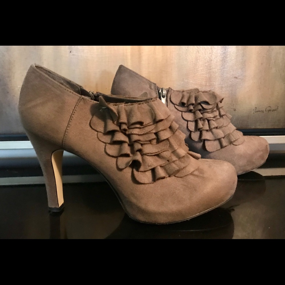 Madden Girl Taupe Ankle Bootie